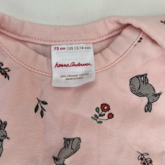 Hanna Anderssen Onesie & Matching Bunny Pants Set *Like New* 12-18 mo - Picture 2 of 2